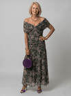 Off Shoulder Midi Dress with Draped Neckline – Lightweight Summer Dress for Wedding Guests and Cocktail Events 4