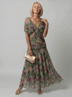 Off Shoulder Midi Dress with Draped Neckline – Lightweight Summer Dress for Wedding Guests and Cocktail Events 5