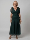 Off Shoulder Midi Dress with Draped Neckline – Lightweight Summer Dress for Wedding Guests and Cocktail Events 7