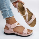 Orthopedic comfort sandals featuring adjustable straps, a lightweight design, and perfect for casual summer footwear. 1