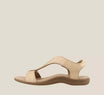 Orthopedic sandals featuring arch support and adjustable straps for everyday comfort, available in black and sizes 4-11 US. 5