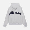 Oversized hoodie featuring a stylish graphic design, made from heavyweight cotton-blend fleece, showcasing modern streetwear style with a convenient kangaroo pocket. 4