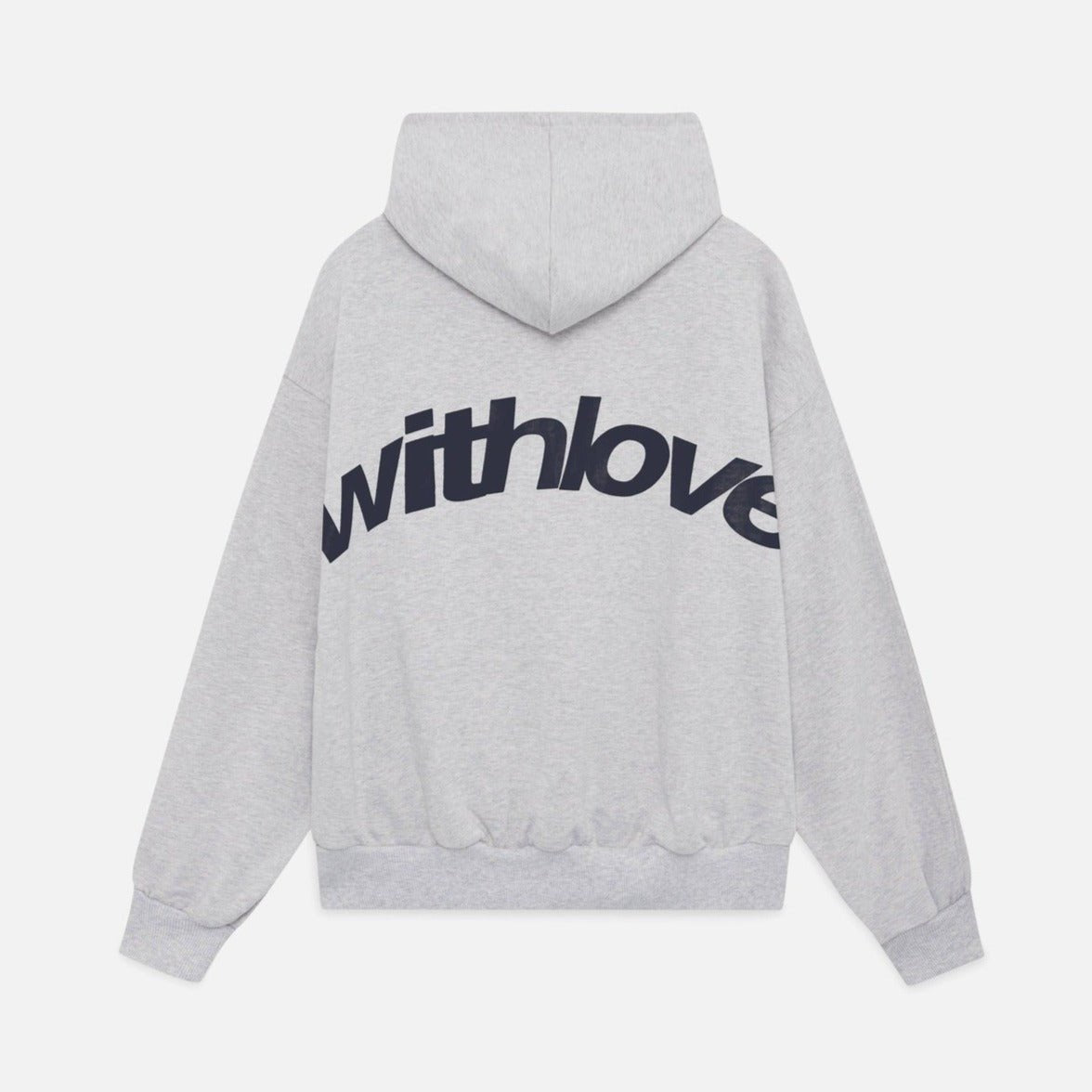 Oversized hoodie featuring a stylish graphic design, made from heavyweight cotton-blend fleece, showcasing modern streetwear style with a convenient kangaroo pocket. 4