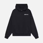 Oversized hoodie featuring a stylish graphic design, made from heavyweight cotton-blend fleece, showcasing modern streetwear style with a convenient kangaroo pocket. 6