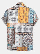 Shirt and Shorts Set with Unique Scarf Print Design, Comfortable Fit, Machine Washable – Casual Beachwear 3