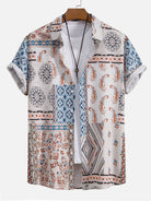 Shirt and Shorts Set with Unique Scarf Print Design, Comfortable Fit, Machine Washable – Casual Beachwear 4