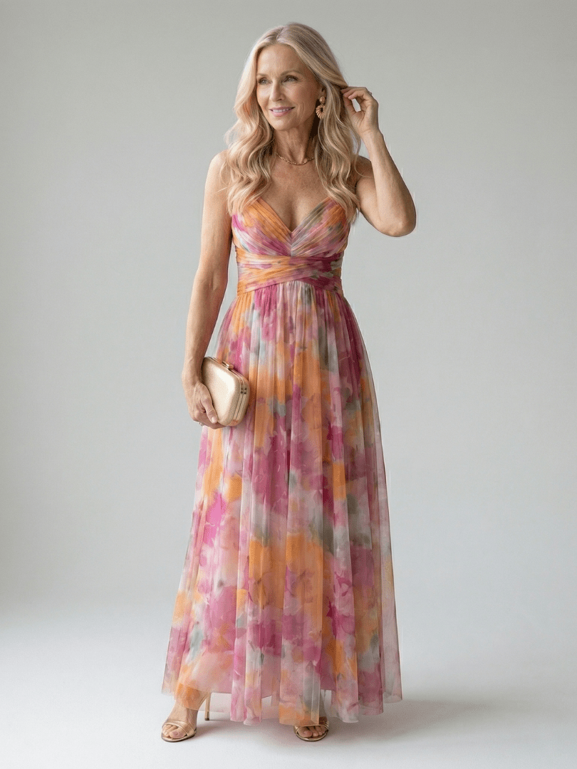Soft Wrap Maxi Dress with Flowing Skirt – Lightweight Sleeveless Design – Casual Summer Style 0