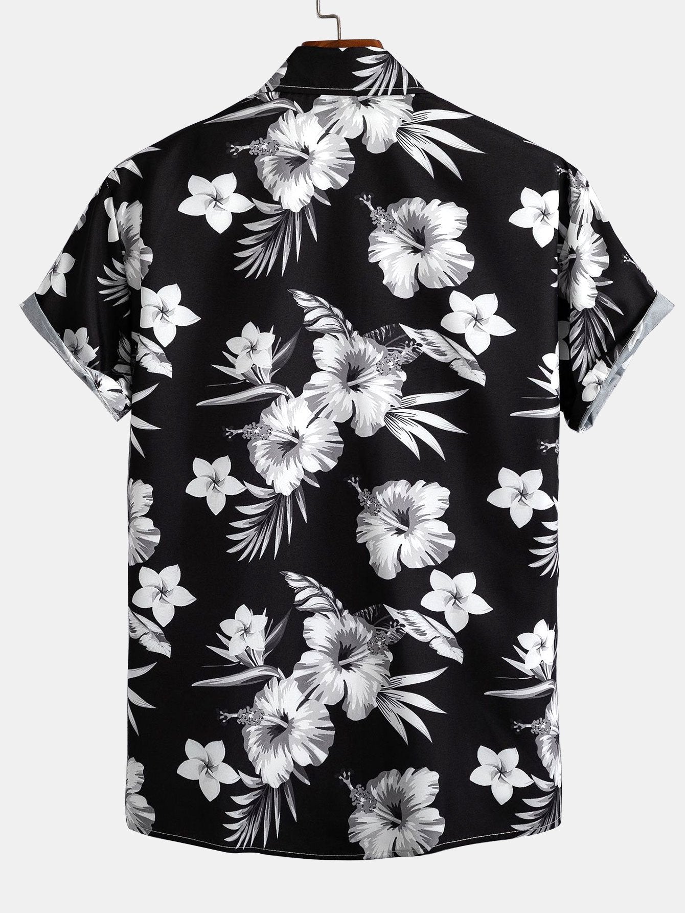 Tropical Floral Print Shirt and Swim Shorts Set – Quick Dry Polyester – Unique Pattern Design 5