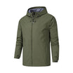 Unisex Windbreaker Jacket with Hood and Zip Closure