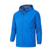 Unisex Windbreaker Jacket with Hood and Zip Closure