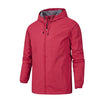 Unisex Windbreaker Jacket with Hood and Zip Closure