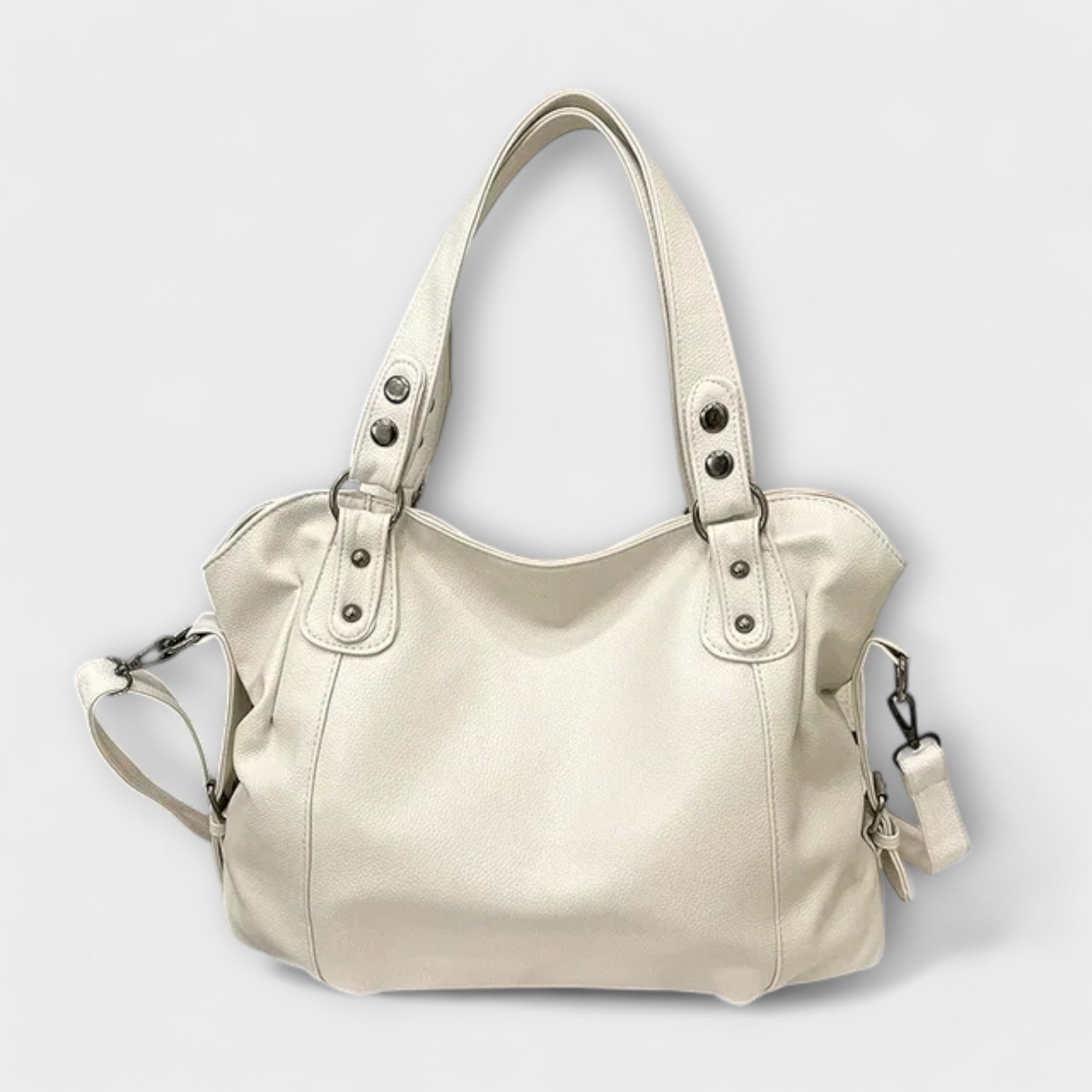 Vegan Leather Shoulder Bag with Adjustable Strap – Large Capacity Women's Tote for Everyday Use 0