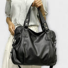 Vegan Leather Shoulder Bag with Adjustable Strap – Large Capacity Women's Tote for Everyday Use 2