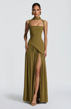 Women's A-Line Maxi Dress with Fitted Waist and Sleeveless Design – Elegant Summer Formal Dress 2