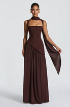 Women's A-Line Maxi Dress with Fitted Waist and Sleeveless Design – Elegant Summer Formal Dress 3