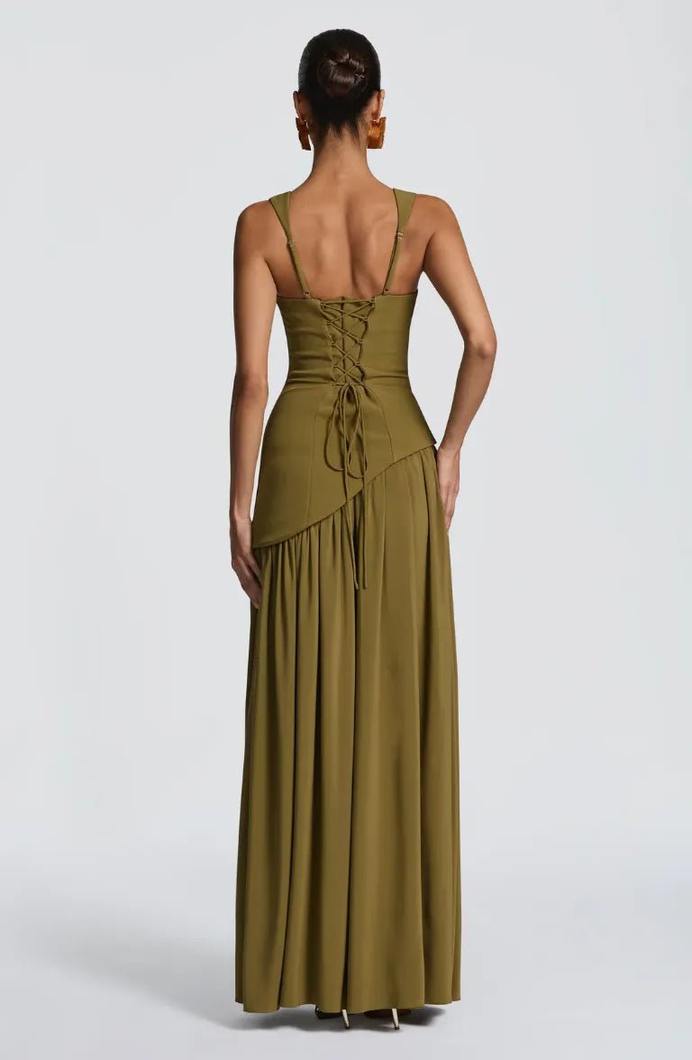 Women's A-Line Maxi Dress with Fitted Waist and Sleeveless Design – Elegant Summer Formal Dress 5