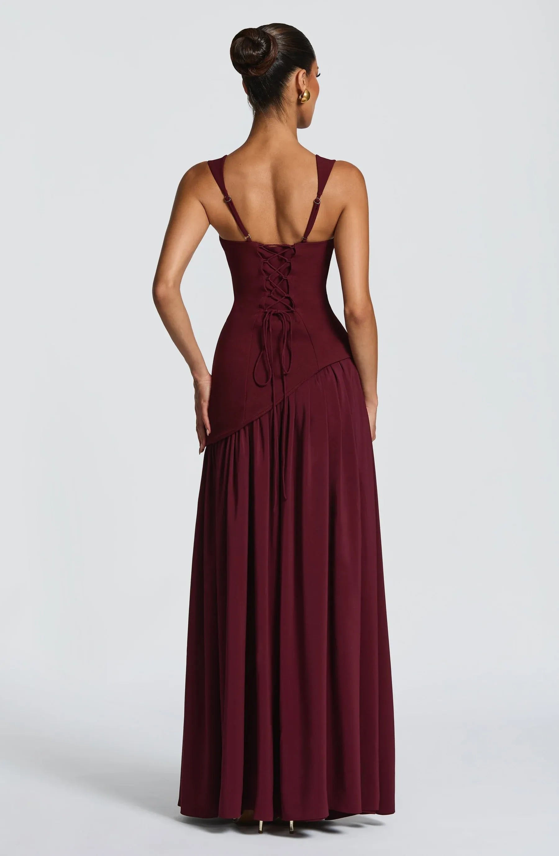 Women's A-Line Maxi Dress with Fitted Waist and Sleeveless Design – Elegant Summer Formal Dress 6