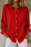 Women's Blouse with Button Closure – Minimalist Summer Top for Effortless Style 2