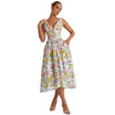 Women’s Corset Sundress with Sleeveless Design and V-Neckline