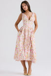 Women’s Corset Sundress with Sleeveless Design and V-Neckline