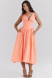 Women’s Corset Sundress with Sleeveless Design and V-Neckline