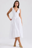 Women’s Corset Sundress with Sleeveless Design and V-Neckline