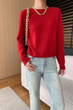 Women's Fine Knit Wool Crew Neck Jumper