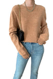 Women's Fine Knit Wool Crew Neck Jumper