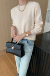 Women's Fine Knit Wool Crew Neck Jumper
