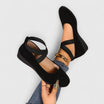 Women's Flats with Cross Straps for Comfort – Minimalist Design Flat Shoes for Everyday Wear 0