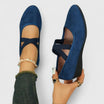 Women's Flats with Cross Straps for Comfort – Minimalist Design Flat Shoes for Everyday Wear 1
