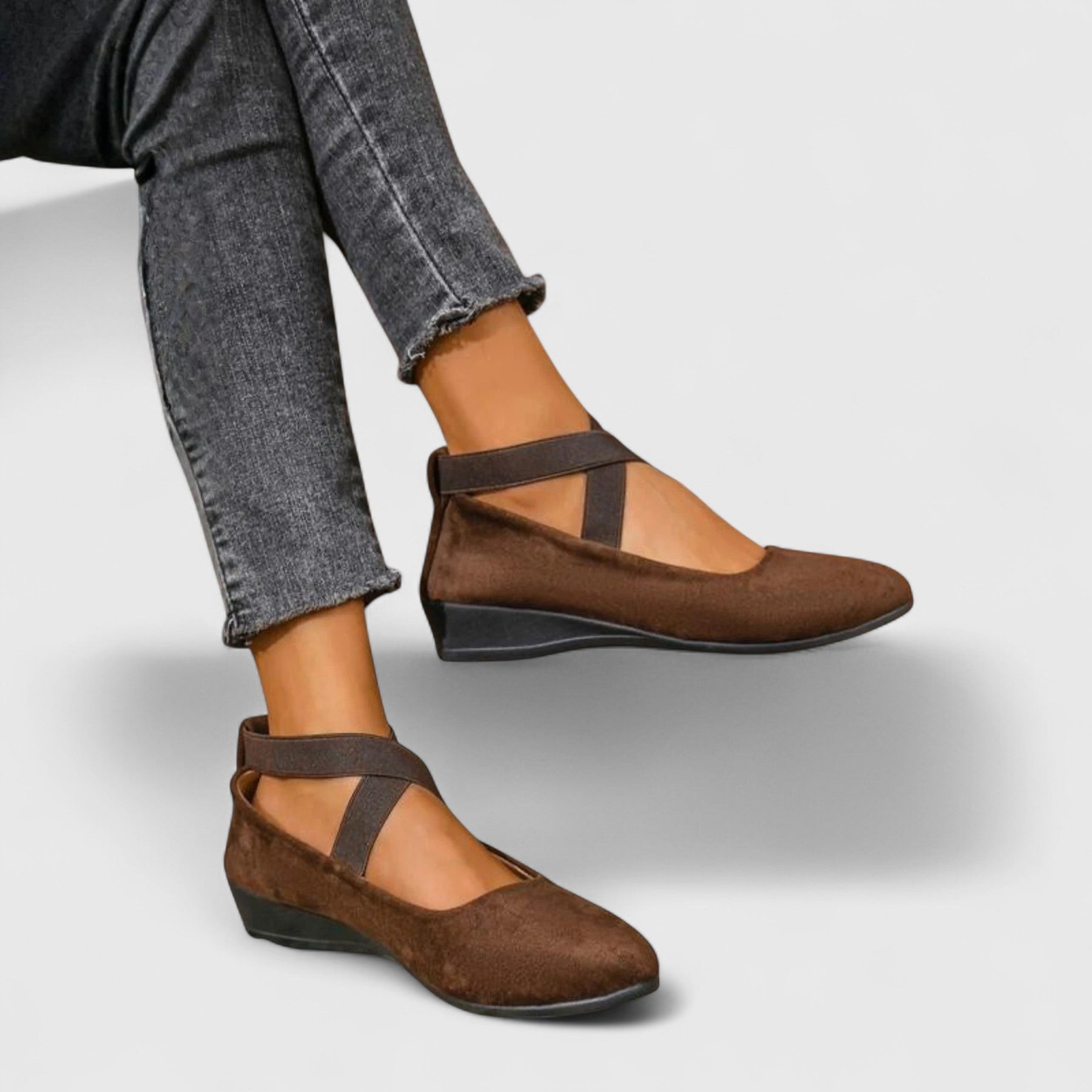 Women's Flats with Cross Straps for Comfort – Minimalist Design Flat Shoes for Everyday Wear 2