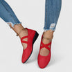Women's Flats with Cross Straps for Comfort – Minimalist Design Flat Shoes for Everyday Wear 3