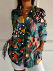 Women's Floral Blouse with Button Closure – Airy Fit Summer Top for Women – Plus Size Available 2