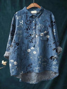 Women's Floral Blouse with Pocket and Loose Fit – Vibrant Summer Top for Women 13