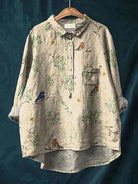 Women's Floral Blouse with Pocket and Loose Fit – Vibrant Summer Top for Women 4