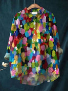 Women's Floral Blouse with Pocket and Loose Fit – Vibrant Summer Top for Women 7