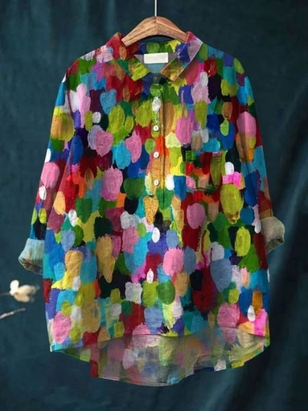 Women's Floral Blouse with Pocket and Loose Fit – Vibrant Summer Top for Women 7