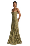 Women’s Floral Maxi Dress with Draped Neckline