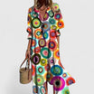 Women's Floral Midi Dress with Button Front – Comfortable Summer Style for Casual Outings 6