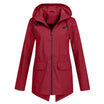 Women’s Hooded Rain Jacket with Zip Closure