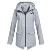 Women’s Hooded Rain Jacket with Zip Closure