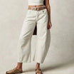 Women's Jeans Mid-Rise Cropped Barrel Leg in Heavyweight Denim – Medium-Fade Wash with Reinforced Panels 10