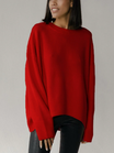Women’s Jumper with Long Sleeves and Round Neckline