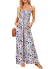 Women’s Jumpsuit with Wide Legs and Floral Pattern