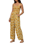 Women’s Jumpsuit with Wide Legs and Floral Pattern