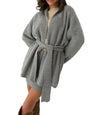 Women’s Knitted Cardigan with Tie Belt