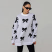 Women’s Knitted Jumper with Ribbon Print