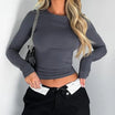 Women’s Long Sleeve Top with Round Neck