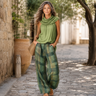 Women's Loungewear Set with Relaxed Blouse and Wide Pants – Natural Bohemian Style 2